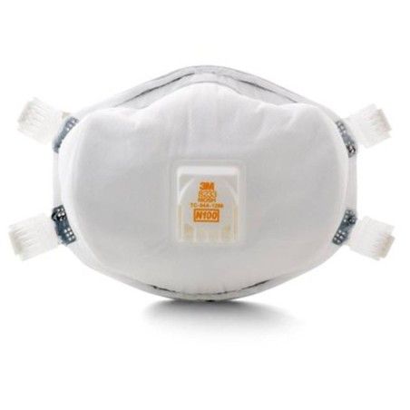 3M N100 NIOSH approved particulate respirator with a Cool FlowTM valve. Protects from some hazardous particles.