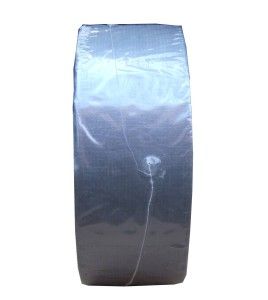 Silver polyethylene adhesive strip, ideal for tight sealing regulatory bags for hazardous wastes. Thickness: 9 mils, 2