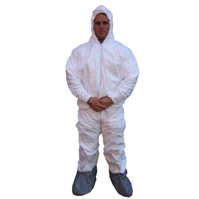 Disposable TYVEK coverall with hood and boot, box/25 unit Sylprotec