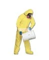 TYCHEM 2000 disposable yellow coverall with hood and boot covers, sold individually