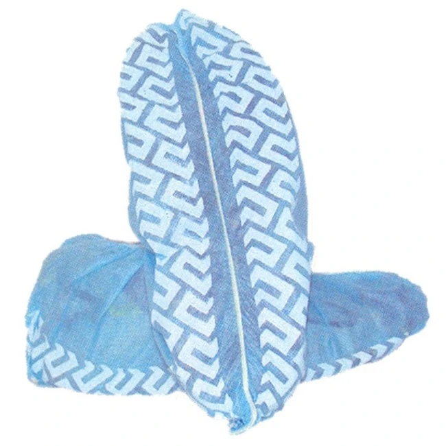 Couvre chaussure bleu en polypropylène avec antidérapant Couvre chaussure bleu en polypropylène avec antidérapant