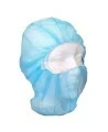 Cagoule balaclava jetable en polypropylène bleu, sans latex, 500/caisse.