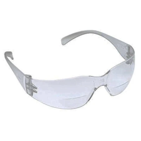 Lunette de sécurité Virtua Max de 3M. Lentilles transparentes avec foyer de grossissement bifocal de +2,0 et revêtement antibuée
