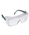 3M OX protective eyewear with DX anti-fog treated clear polycarbonate lens for over-the-glass coverage for prescription glasses.