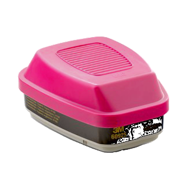 : 3M formaldehyde & organic vapors cartridge/P100 filter for 3M half & full facepiece respirators series 6000, 7500 & FF-400.