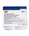 Filtre N95 fait pour le dispositif de retenu 501 de 3M qui se rattache à une cartouche série 6000. Vendu à la paire. 10/boite.