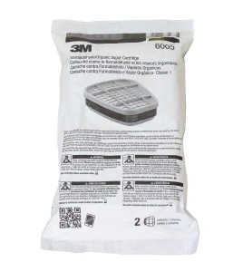 Cartouche contre formaldéhyde & vapeurs organiques pour protection respiratoire séries 6000, 7000 & FF-400. Vendu à la paire