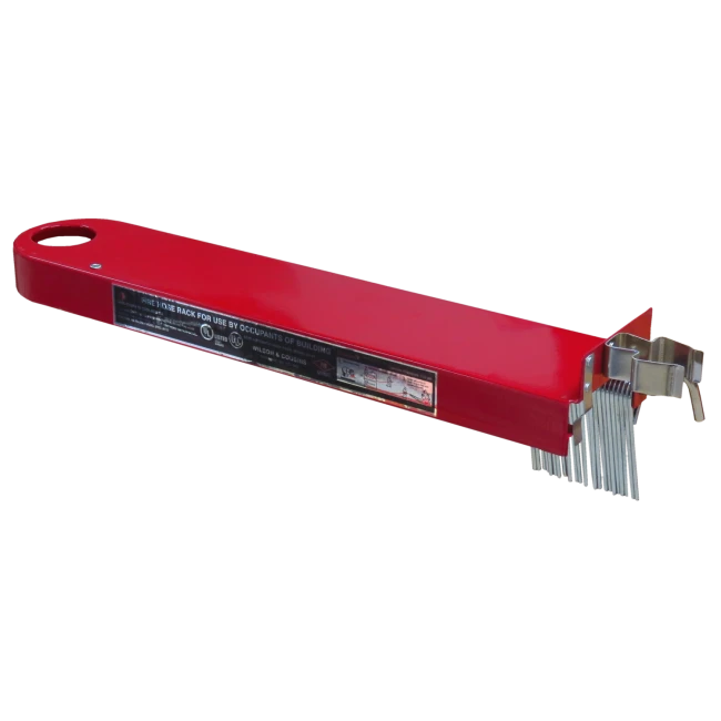 Horizontal reel for fire hose of 75 ft and 100 ft