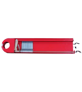 Horizontal reel for fire hose of 75 ft and 100 ft