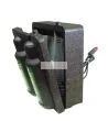 Heating cabinet for two bottles of Cederroth eyewash solution, 500 ml format.