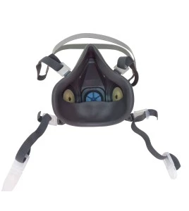 Demi-masque de protection respiratoire de série 7500 de 3M. Homologué NIOSH. Cartouche et filtre non-inclus. Moyen.