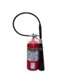 Portable fire extinguisher with CO2, 10 lbs, type BC, ULC 10BC, with wall hook. Best for electrical fires.
