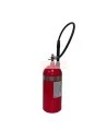 Portable fire extinguisher with CO2, 10 lbs, type BC, ULC 10BC, with wall hook. Best for electrical fires.