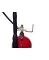 Portable fire extinguisher with CO2, 10 lbs, type BC, ULC 10BC, with wall hook. Best for electrical fires.