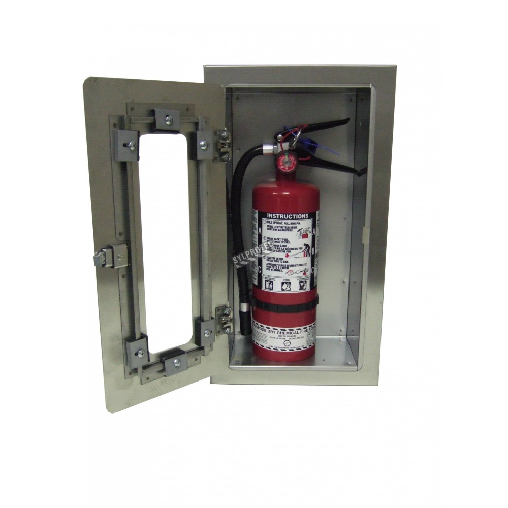 Semi Recessed Built In Steel Cabinet For 5 Lbs Fire Extinguishers