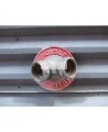 Outer threaded plastic cap for fire department (Siamese) connection, 2.5 inch, with chain for Quebec