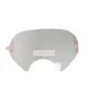 Écran de protection autocollant de couleur claire pour masque complet de protection respiratoire de la série 6000 de 3M.