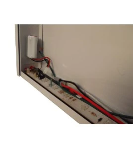 Enseigne «Sortie» 120V avec batterie, approuvée CSA. Boîtier en acier, face simple ou double.