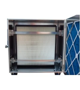 Purificateur d’air portable HEPA-AIRE deluxe à 2 vitesses. Débit de 1300 cfm ou 2000 cfm pour désamiantage et décontamination