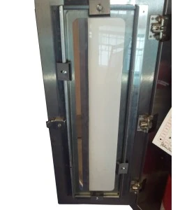 Cabinet semi-encastré en acier inoxydable, pour extincteurs à poudre de 10 lbs. Idéal pour l'industrie alimentaire.