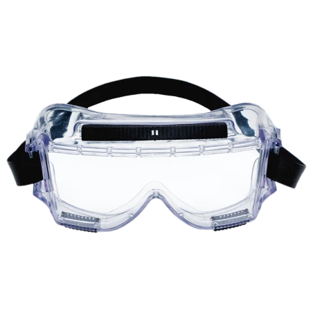 3M Centurion safety splash goggle 454 with anti-fog treated clear polycarbonate lenses. CSA approved for impact protection.
