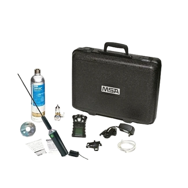 Multigas (O₂, CO, H₂S + explosive gas) detector complete kit for detection of hazardous gases or gas leaks in confined space.
