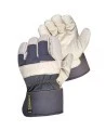Winter glove cowhide palm, cotton back, lint  lining