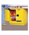 Under-counter flammable liquids storage cabinet, 22 US gallons (83 L), FM, NFPA and OSHA-approved.