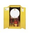 Horizontal storage cabinet for drums of 55 US gallons (208 L), NFPA and OSHA-approved.
