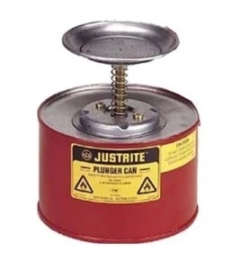 Steel solvent dispenser, 1 liter, FM, UL, OHSA approved