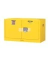 Wall-mounted flammable liquids storage cabinet, 17 US gallons (64 L), FM, NFPA and OSHA-approved.