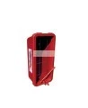 Surface-mounted outdoors plastic cabinet for 5 lbs extinguishers.
