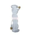 Boyau d'incendie Polyflex 1,5 po X 75 pieds, à raccord en laiton.