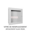 Replacement acrylic panel for recessed fire hose cabinet, 26 inches x 26 inches  