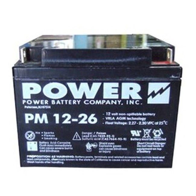 Battery 12 V 26 Ah 312 W for emergency lighting unit Battery 12 V 26 Ah 312 W for emergency lighting unit