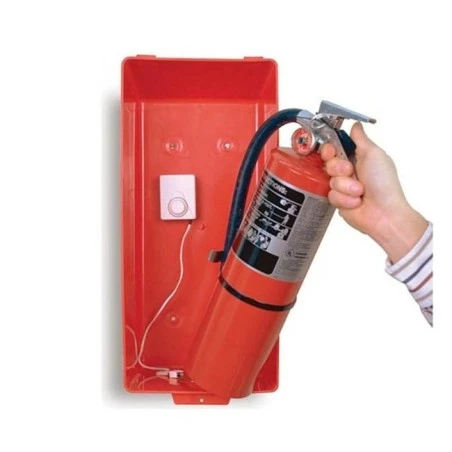 Alarme de cabinet pour extincteur portatif, pour réduire le vol d'extincteurs.