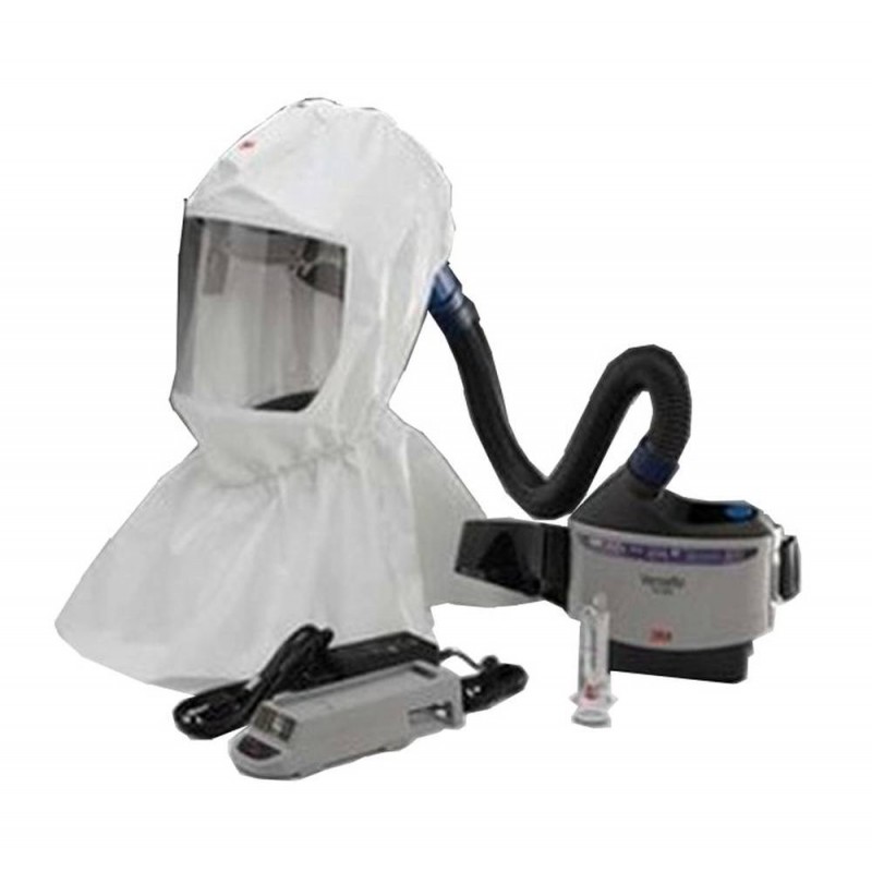 3M Versaflo powered air purifying respirator kit hood facepiece.
