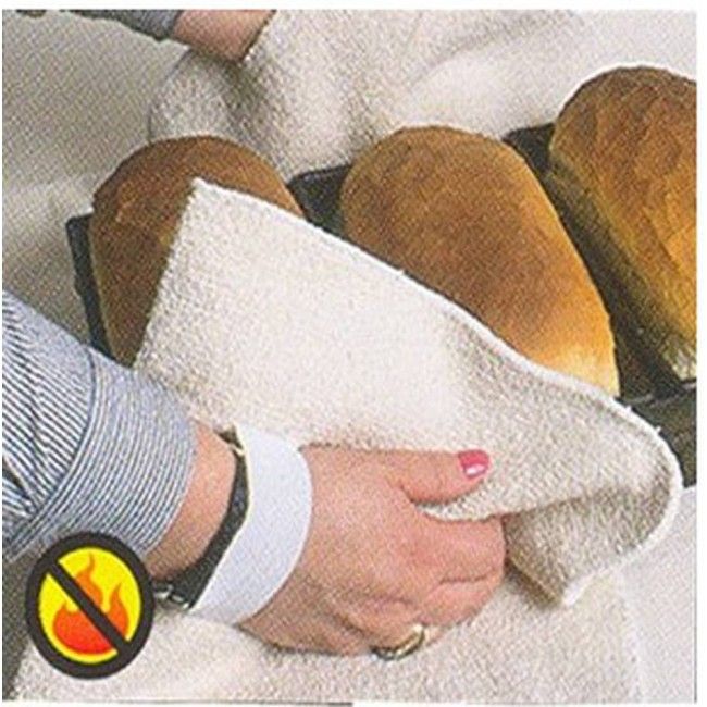 12 in long Cool Grip® heavy-duty terry knit bakers pad with elastic band for hands. ASTM/ANSI heat level 4. Sold per half dozen. 12 in long Cool Grip® heavy-duty terry knit bakers pad with elastic band for hands. ASTM/ANSI heat level 4. Sold per half dozen.