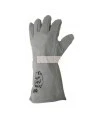 18 in long Endura® side-split cowhide welding glove with level 2 heat resistance. Large one-size-fits-all, sold in pairs.