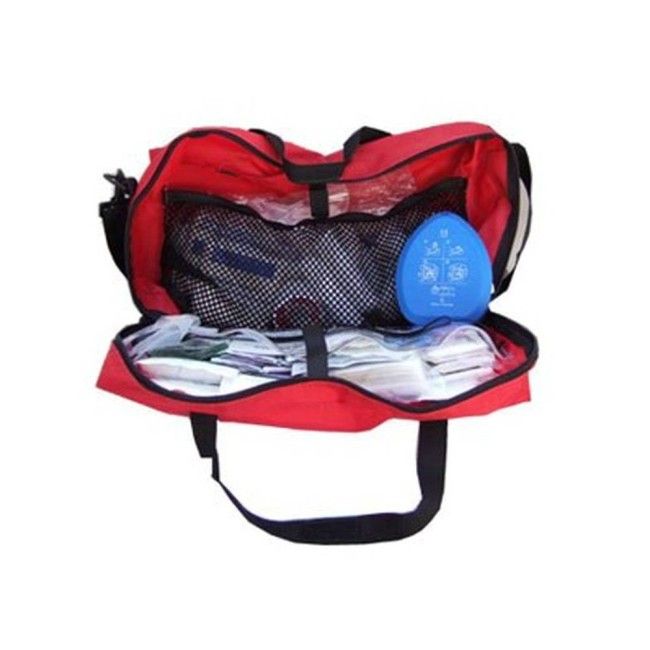 Trousse de premiers soins de 25 types d’articles conforme aux exigences CNESST. Idéale pour le traitement des traumas Trousse de premiers soins de 25 types d’articles conforme aux exigences CNESST. Idéale pour le traitement des traumas