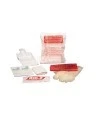 Economic body fluids clean-up kit.