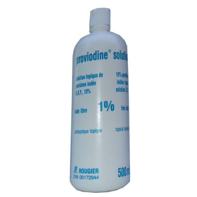 Dovidine antiseptic iodine solution, 450 ml. Dovidine antiseptic iodine solution, 450 ml.