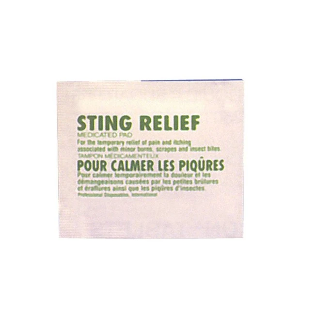 AfterBite pads for insect stings, 10/box.