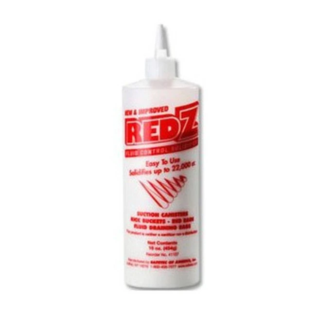 Poudre agglomérante Red-Z pour nettoyage des liquides corporels. Poudre agglomérante Red-Z pour nettoyage des liquides corporels.