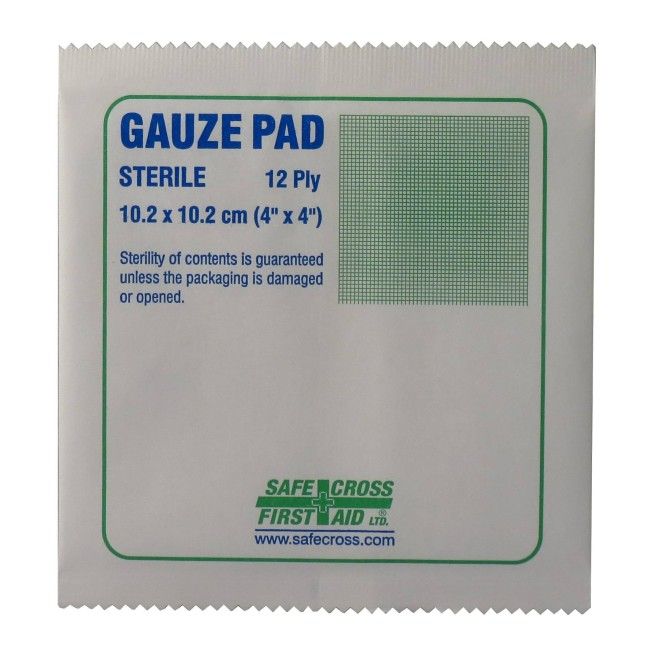 Tampons de gaze stériles, 4 x 4 po, 100/bte. Tampons de gaze stériles, 4 x 4 po, 100/bte.