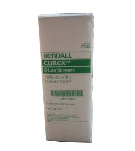 Non-sterile gauze pads, 3 x 3 in, 200/box.