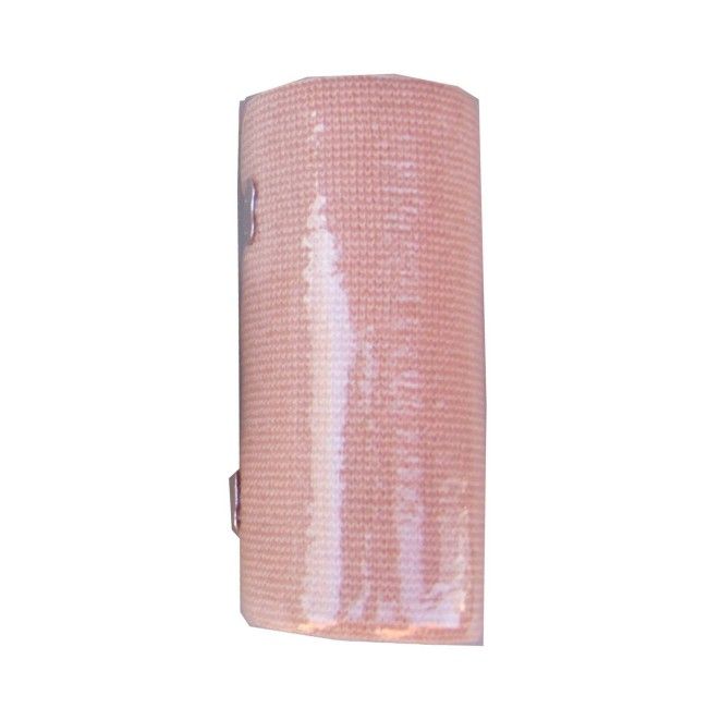 Pansement de soutien élastique beige, 10 cm X 5 m (4 po X 16 pieds) Pansement de soutien élastique beige, 10 cm X 5 m (4 po X 16 pieds)