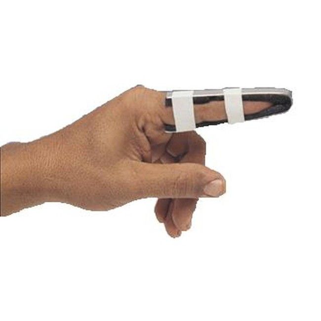 Attelle pour doigts, format pédiatrique, 3.5 po (9 cm). Attelle pour doigts, format pédiatrique, 3.5 po (9 cm).