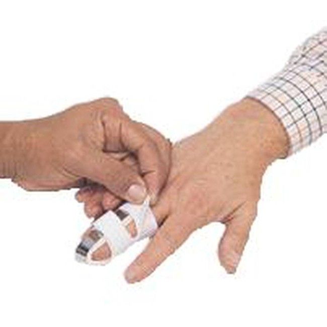 Attelle pour doigts, format court, 4.5 po (11.5 cm). Attelle pour doigts, format court, 4.5 po (11.5 cm).
