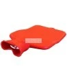 Bouillotte en caoutchouc rouge pour thérapie à la chaleur, capacité 2 litres (0.55 gallons US).